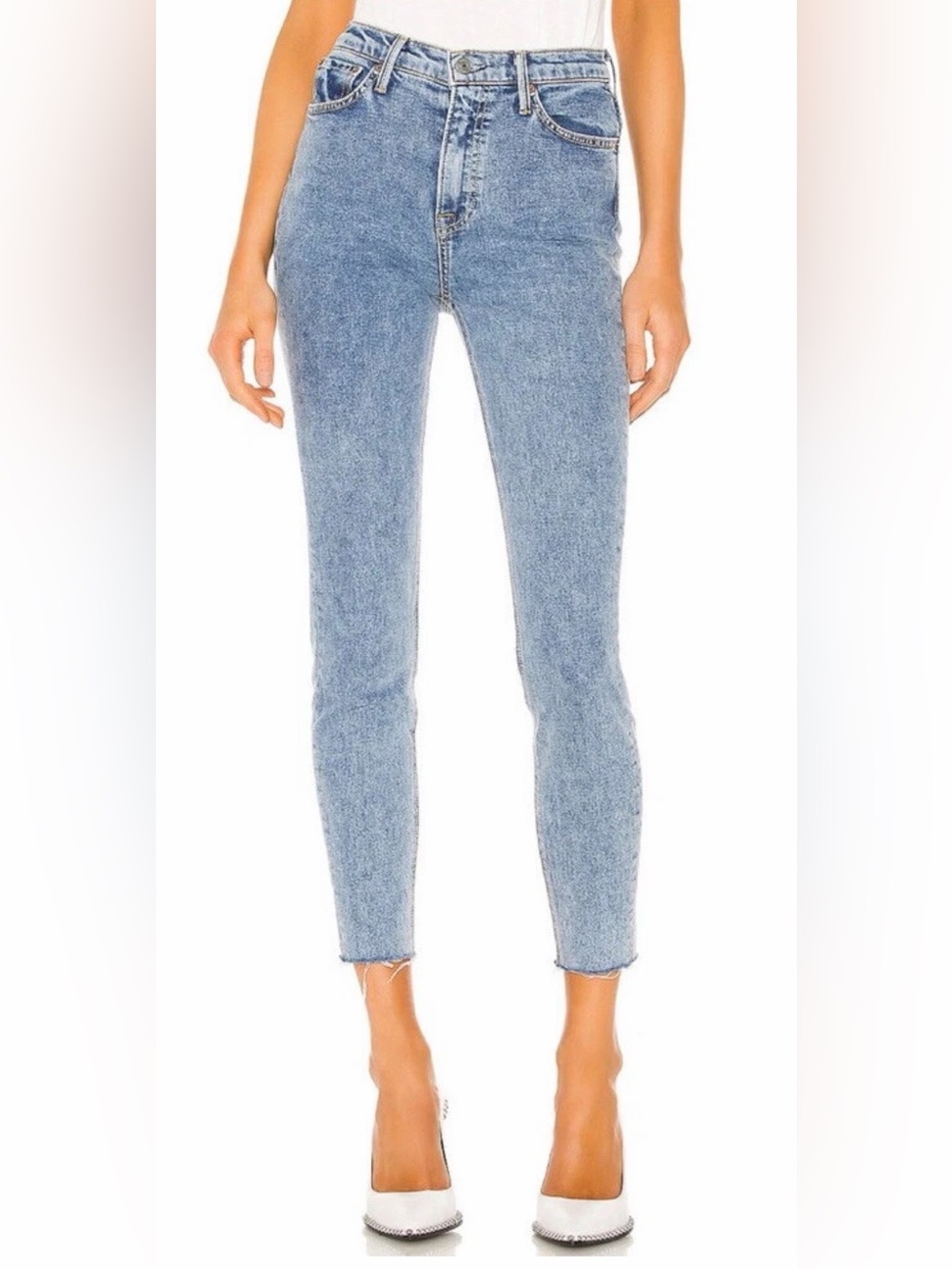 GRLFRND Kendall Easy Street High Rise Skinny with Raw Hem